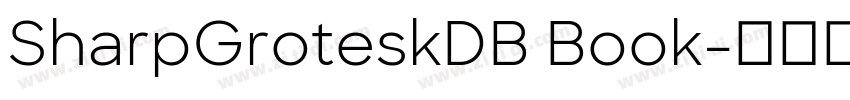 SharpGroteskDB Book字体转换